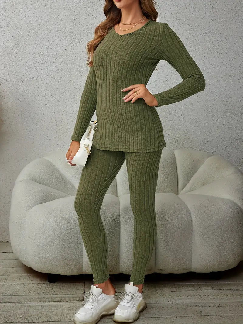 Cozy Ribbed Knit Set