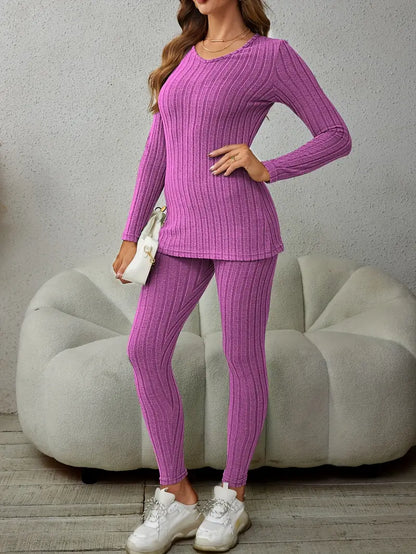 Cozy Ribbed Knit Set