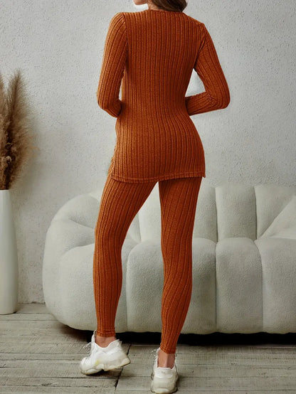 Cozy Ribbed Knit Set