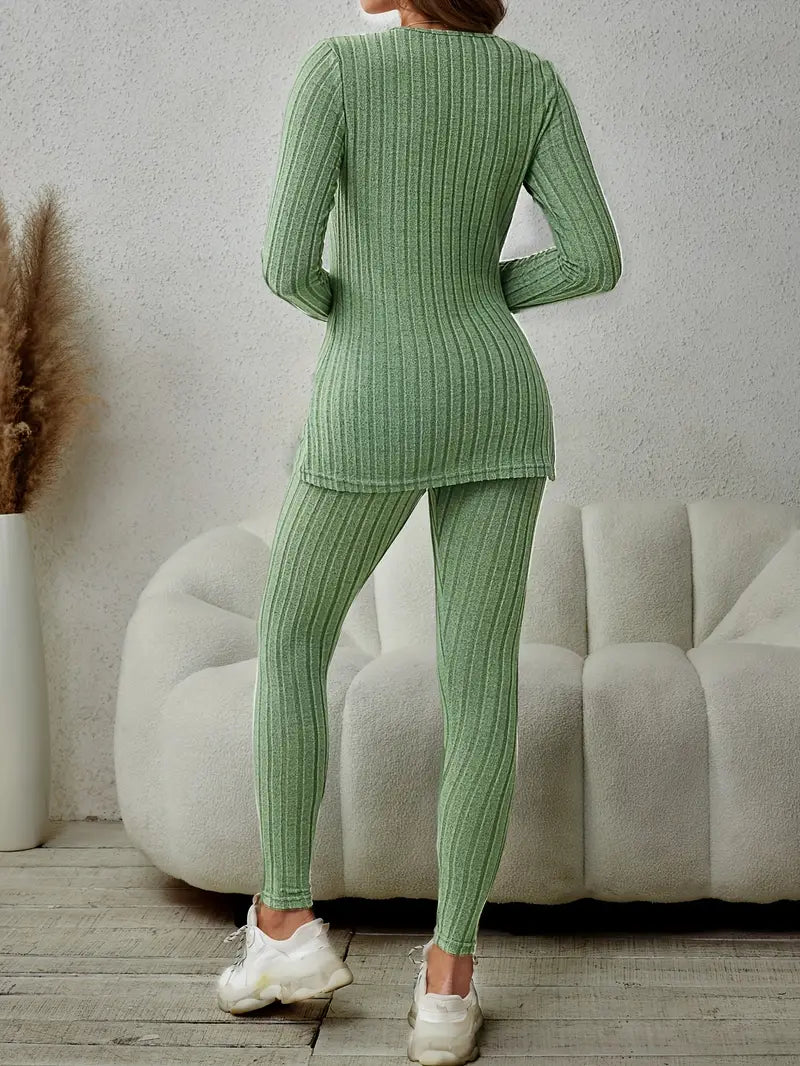 Cozy Ribbed Knit Set