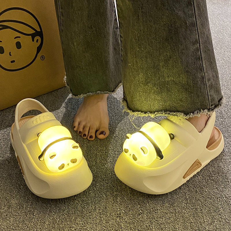 Panda Light Slippers