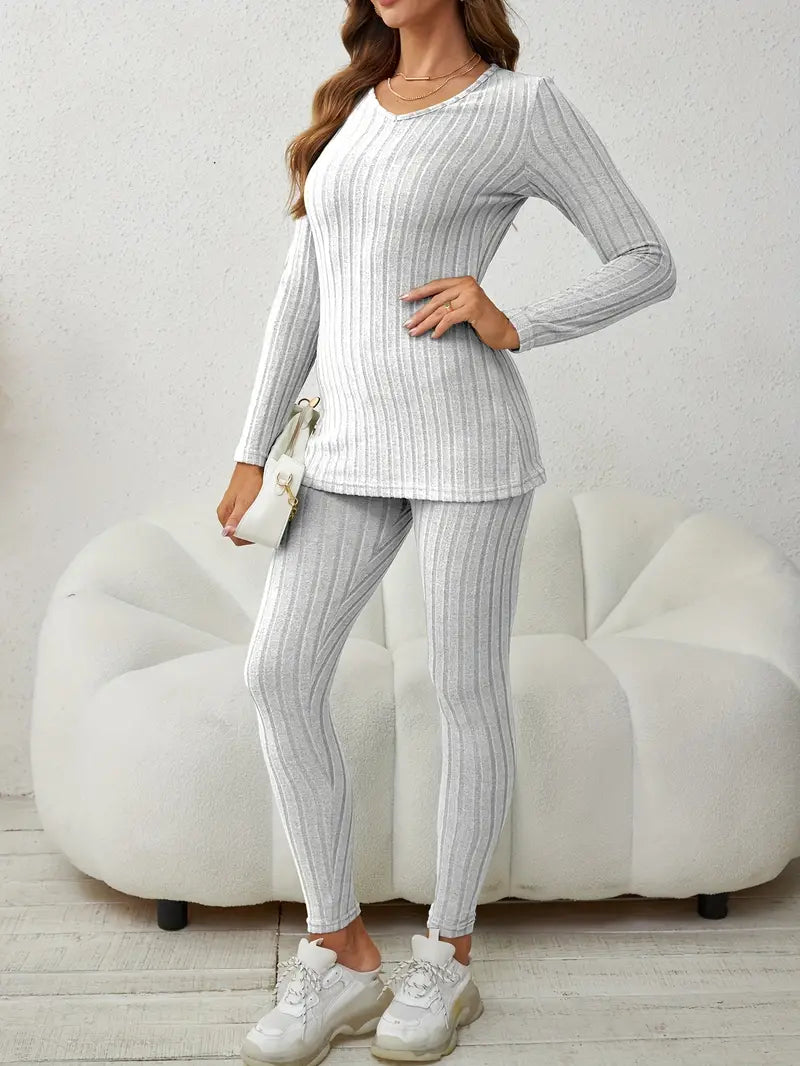 Cozy Ribbed Knit Set