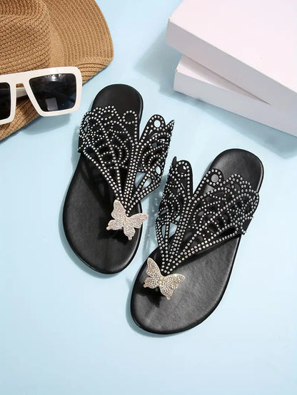 LUxCLIP RHINESTONE SLIPPERS