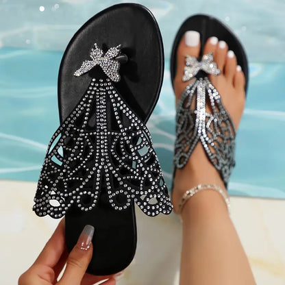 LUxCLIP RHINESTONE SLIPPERS