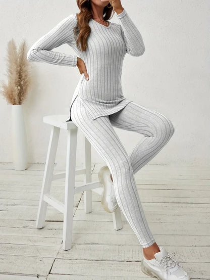 Cozy Ribbed Knit Set