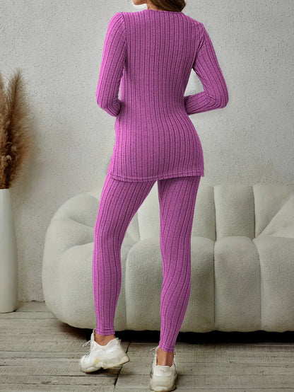 Cozy Ribbed Knit Set