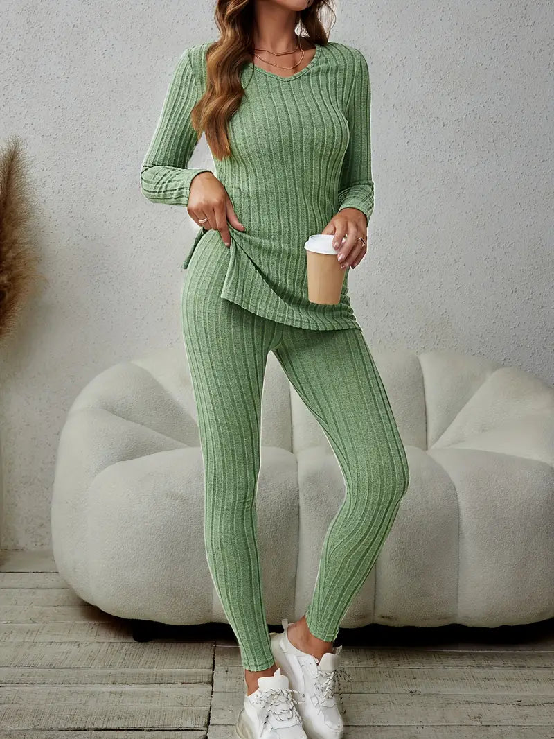 Cozy Ribbed Knit Set