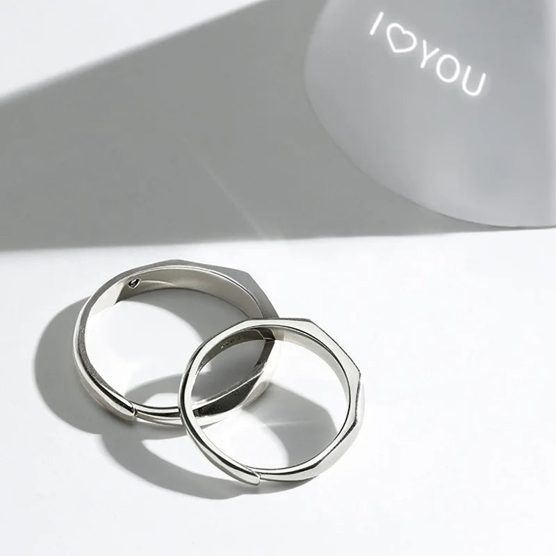 SILVER LOVE REFLECTION RING