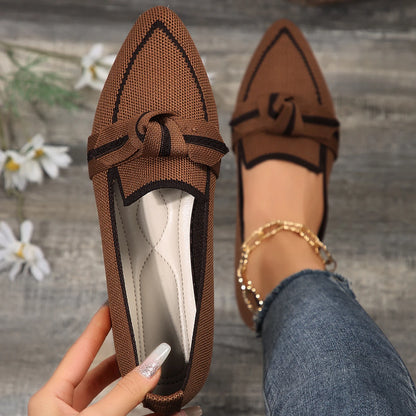 LUXBUTTERFLY POINTED TOE FLATS