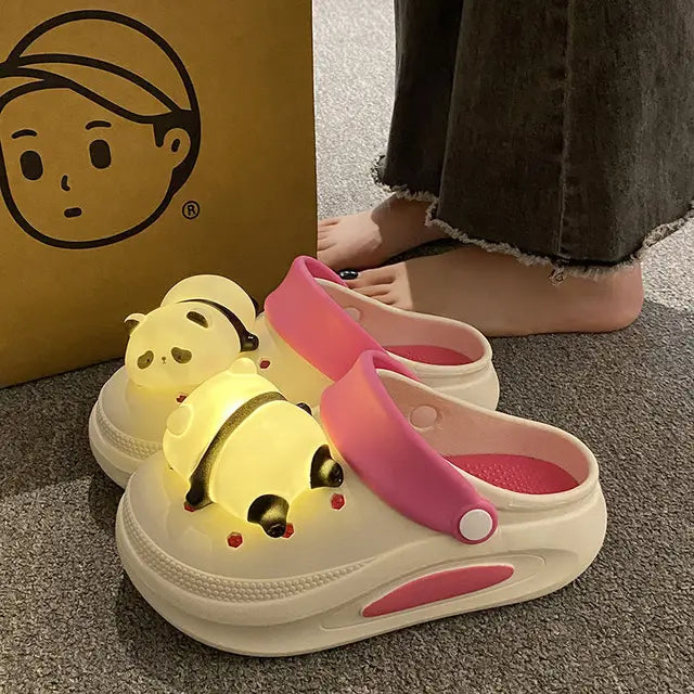 Panda Light Slippers