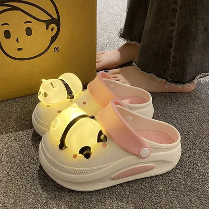 Panda Light Slippers