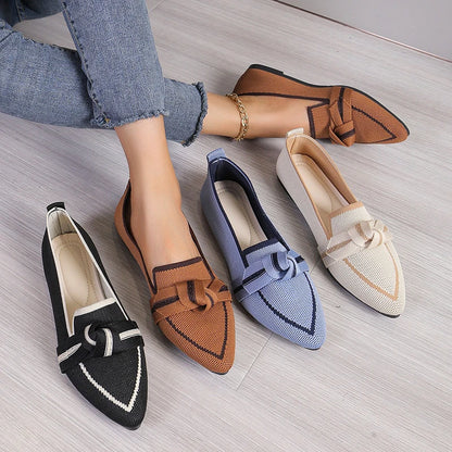 LUXBUTTERFLY POINTED TOE FLATS