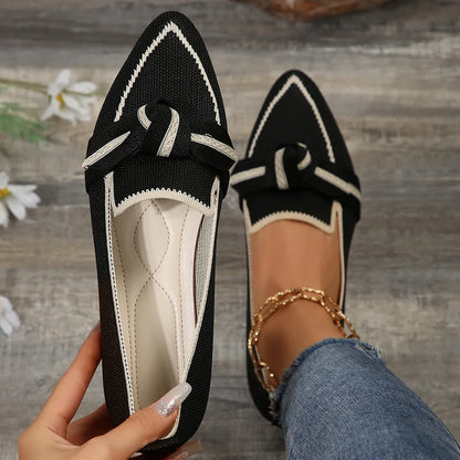 LUXBUTTERFLY POINTED TOE FLATS