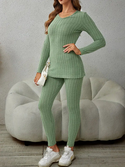 Cozy Ribbed Knit Set